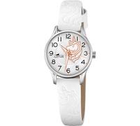 LOTUS Montre Fille Analogique en Cuir Blanc