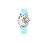 LOTUS Montre Fille Analogique Silicone Bleu - Mouvement Quartz - Montre Enfant - Verre minéral Haute résistance - Étanche 5 ATM 19001/2 - Junior Collection