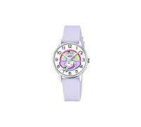LOTUS Montre Fille Analogique Silicone Violet - Mouvement Quartz - Montre Enfant - Verre minéral Haute résistance - Étanche 5 ATM 19001/4 - Junior Collection