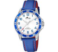 Lotus Montre enfant garçon 18787/4 – Analogique, bracelet cuir bleu, Quartz, 5 ATM, verre minéral
