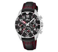 Lotus Montre 18859/2 - Enfant Garçon - Cuir noir - Quartz - Étanche 5 ATM