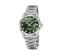 LOTUS Montre Homme Analogique Acier 316L Argenté - Quartz Date - Verre Minéral Résistant - Étanche 10 ATM - 18854/6 Freedom