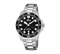 LOTUS Montre Homme Analogique Acier INOX 316L Argent - Quartz - Calendrier - Verre Minéral Résistant - Étanche 10 ATM 18759/3 Excellent