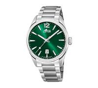 LOTUS Montre Homme Analogique Acier INOX 316L Argent - Quartz - Calendrier - Verre Minéral Résistant - Étanche 10 ATM Classique 18692/4 Minimalist