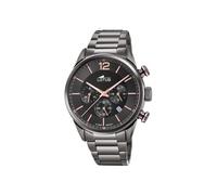 LOTUS Montre Homme Analogique Acier INOX 316L Noir - Quartz - Chronographe - Calendrier - Verre Minéral Résistant - Étanche 10 ATM Casual 18686/2 Chrono