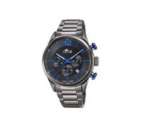 LOTUS Montre Homme Analogique Acier INOX 316L Noir - Quartz - Chronographe - Calendrier - Verre Minéral Résistant - Étanche 10 ATM Casual 18686/3 Chrono