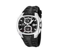 LOTUS Montre Homme Analogique Cuir Noir - Quartz Chronographe Date - Verre Minéral Résistant - Étanche 5 ATM Élégante - 15753/2 Special Prices