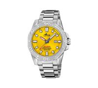 LOTUS Montre Homme Analogique en Acier Inoxydable 316l Argenté