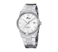 LOTUS Montre Homme Analogique en Acier Inoxydable 316l Argenté