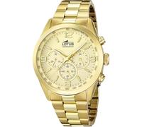 Lotus Montre 18153-2 Homme Quartz Chronographe Acier inox 316L Doré Verre minéral Étanche 5 ATM