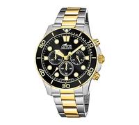 Lotus Montre Homme 18757/2 Chronographe Quartz Acier INOX 316L Bicolore Verre minéral Étanche 10 ATM