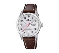 Lotus Montre Homme Analogique 18671/1 Classique Cuir marron Quartz Calendrier Verre minéral 10 ATM