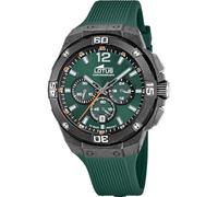 LOTUS Montre Homme Analogique en Caoutchouc Vert