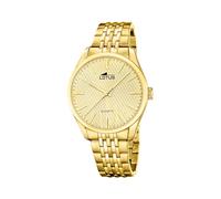 Lotus Montre Homme 19066/1 - Minimaliste Acier inoxydable 316L doré, Quartz, Verre minéral, 5 ATM