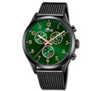 Lotus Montre Homme Chrono Acier Milanais Noir 18639/E