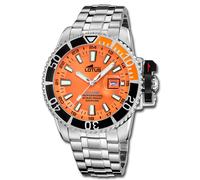 Lotus Montre Hommes Acier Inox Silicone Orange Lotus Classique Montre UL18938/2