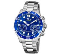 Montre Lotus Hybrid Connected Acier Cadran et lunette bleu 18800/1