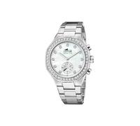 LOTUS Montre Intelligente Femme Hybride Connected Acier Inoxydable 316L - Verre minéral - Étanche 5 ATM - Contrôle Musique, podomètre, Notifications et rejet d’appels 18924/1