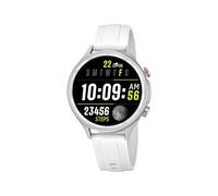 LOTUS Montre Intelligente Homme Femme Smartwatch Unisexe Silicone Blanc - Étanche IP65 - Voix IA, contrôle Musique, Pas et Calories, téléphone, Sport, Sommeil 50203/1
