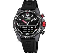 LOTUS Montre Intelligente Homme Hybride Connected D Caoutchouc Noir - Analogique Intelligent 20000/4 - Contrôle Musique, Compteur de Pas, Notifications et Rejet d’Appels - Jusqu’à 10 Jours d’Autonomie