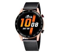 LOTUS Montre Intelligente Homme - Smartwatch Acier Inoxydable 316L Noir - Étanchéité IP65 50025/1 - Contrôle Musique, Compteur de Pas et Calories, Téléphone, Sports, Fréquence Cardiaque
