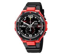 LOTUS Montre Intelligente Homme - Smartwatch Caoutchouc Noir Militaire - Étanchéité IP65 50024/1 - GPS, Contrôle Musique, Compteur de Pas et Calories, Multi-Sports, Fréquence Cardiaque et Tension