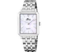 Lotus Montre pour Femme 18980/1 Square Series Boîtier en Acier Inoxydable Gris Bracelet en Acier Inoxydable Gris