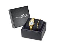 Lotus Montre pour Femme 19007/1 Old Money Boîtier en Acier Inoxydable Doré Bracelet en Acier Inoxydable Doré