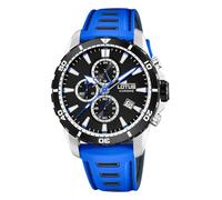 LOTUS Montre pour Homme 18600/3 Special Prices Boîtier en Acier Inoxydable Gris Bracelet en Caoutchouc Bleu