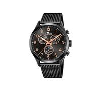 LOTUS Montre pour Homme 18639/1 Minimalist Boîtier en Acier Inoxydable Noir Bracelet en Acier Inoxydable Noir