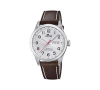 LOTUS Montre pour Homme 18671/1 Acero Clasico Boîtier en Acier Inoxydable Gris Bracelet en Cuir Marron