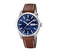 LOTUS Montre pour Homme 18671/3 Acero Clasico Boîtier en Acier Inoxydable Gris Bracelet en Cuir Marron