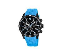 LOTUS Montre pour Homme 18672/6 Color Boîtier en Acier Inoxydable Noir Bracelet en Caoutchouc Bleu