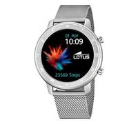 LOTUS Montre pour Homme 50037/1 Smartwatch Boîtier en Alliage Gris Bracelet en Acier Inoxydable Gris