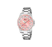 LOTUS Montre Femme Analogique en Acier Inoxydable 316l Argenté