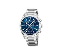 LOTUS Montre Homme Analogique Acier INOX 316L Argent - Quartz - Chronographe - Calendrier - Verre Minéral Résistant - Étanche 10 ATM Casual 18690/1 Chrono