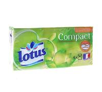 Lotus Mouchoirs etuis compact aux extraits de lotus - Le sachet de 6 étuis