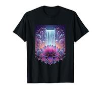 Lotus Mystique Cascade Cosmique Zen Méditation T-Shirt