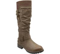Lotus Natural Zip-Up Knee High Boots