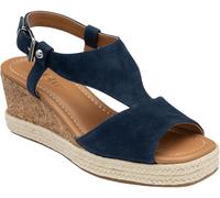 Lotus Navy Wedge Espadrille Sandals