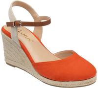 Lotus Orange Espadrille Wedges Shoes Orange EU 38 (UK 5)