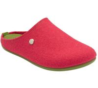 Lotus Orange Textile Flat Mule Slippers
