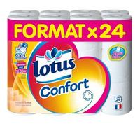 Lotus Papier Toilette confort Blanc - Les 24 rouleaux