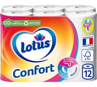 Lotus – Papier toilette – Rose ou blanc (selon arrivage) – Lot de 12