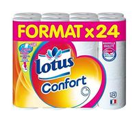 Lotus Papier Toilette confort Blanc - Les 24 rouleaux