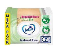 Lotus Papier Toilette Humide Natural Aloe - Sans colorant, ni parfum - Fibres FSC 100 % d’origine naturelle - 294 feuilles 42 unités (Lot de 7)