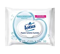 Lotus - Papier Toilette Humide Sensitive 42 Lingettes - Lot De 4 - Vendu Par Lot - Livraison Gratuite En France