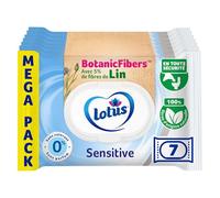 Lotus Papier toilette humide Sensitive – Sans colorant ni parfum – FSC 100% – 294 f. (Lot de 7)