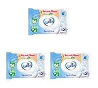 Lotus Papier Toilette Humide Sensitive - Sans colorant, ni parfum - Fibres FSC 100% d’origine naturelle - 42 feuilles (lot de 3)