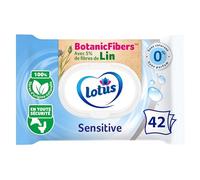 Lotus Papier Toilette Humide Sensitive - Sans colorant, ni parfum - Fibres FSC 100 % d’origine naturelle - 42 feuilles (lot de 1)